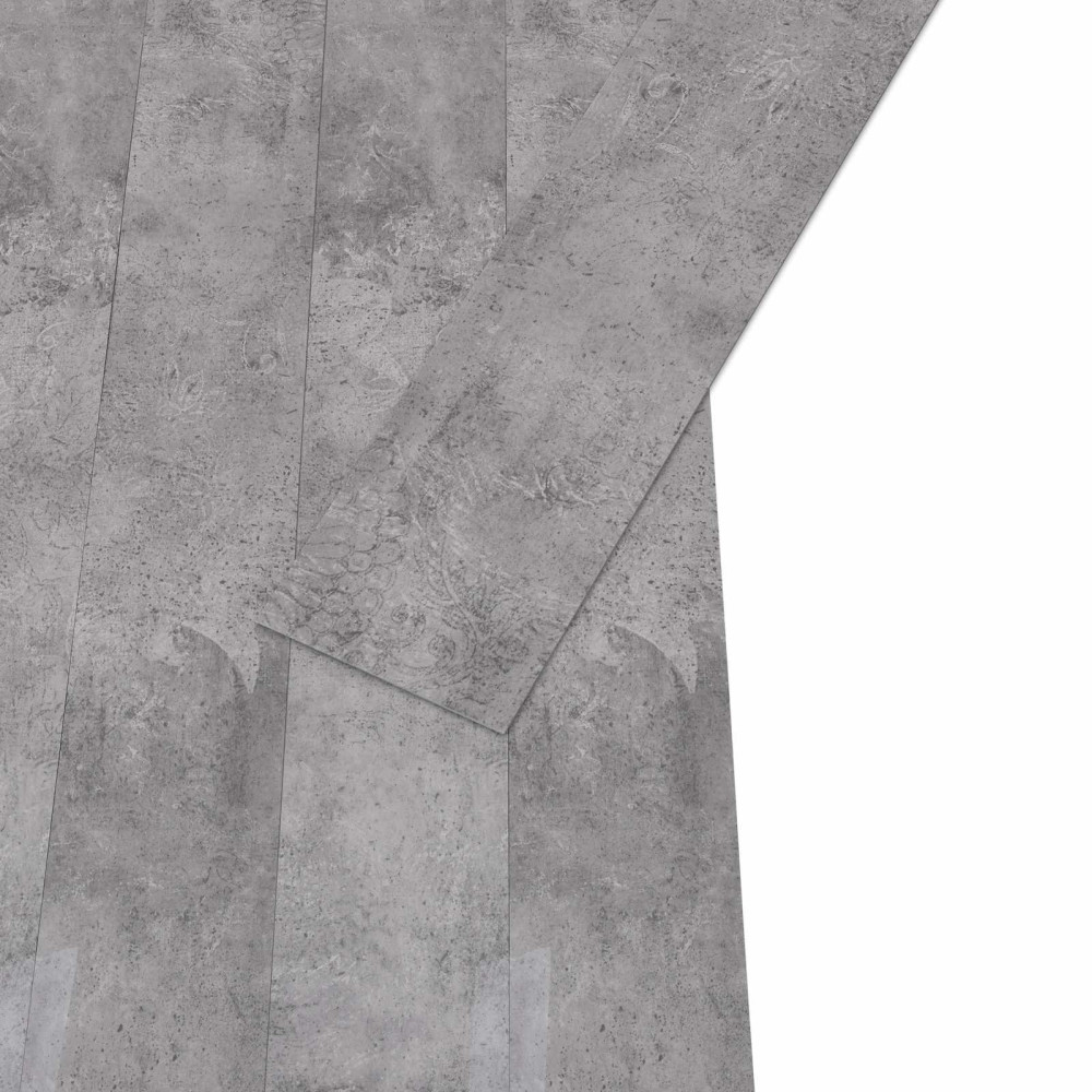 Produktbild för Golvplankor 18 pcs Cement Brun 5,26 m² PVC