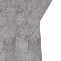 Produktbild för Golvplankor 18 pcs Cement Brun 5,26 m² PVC