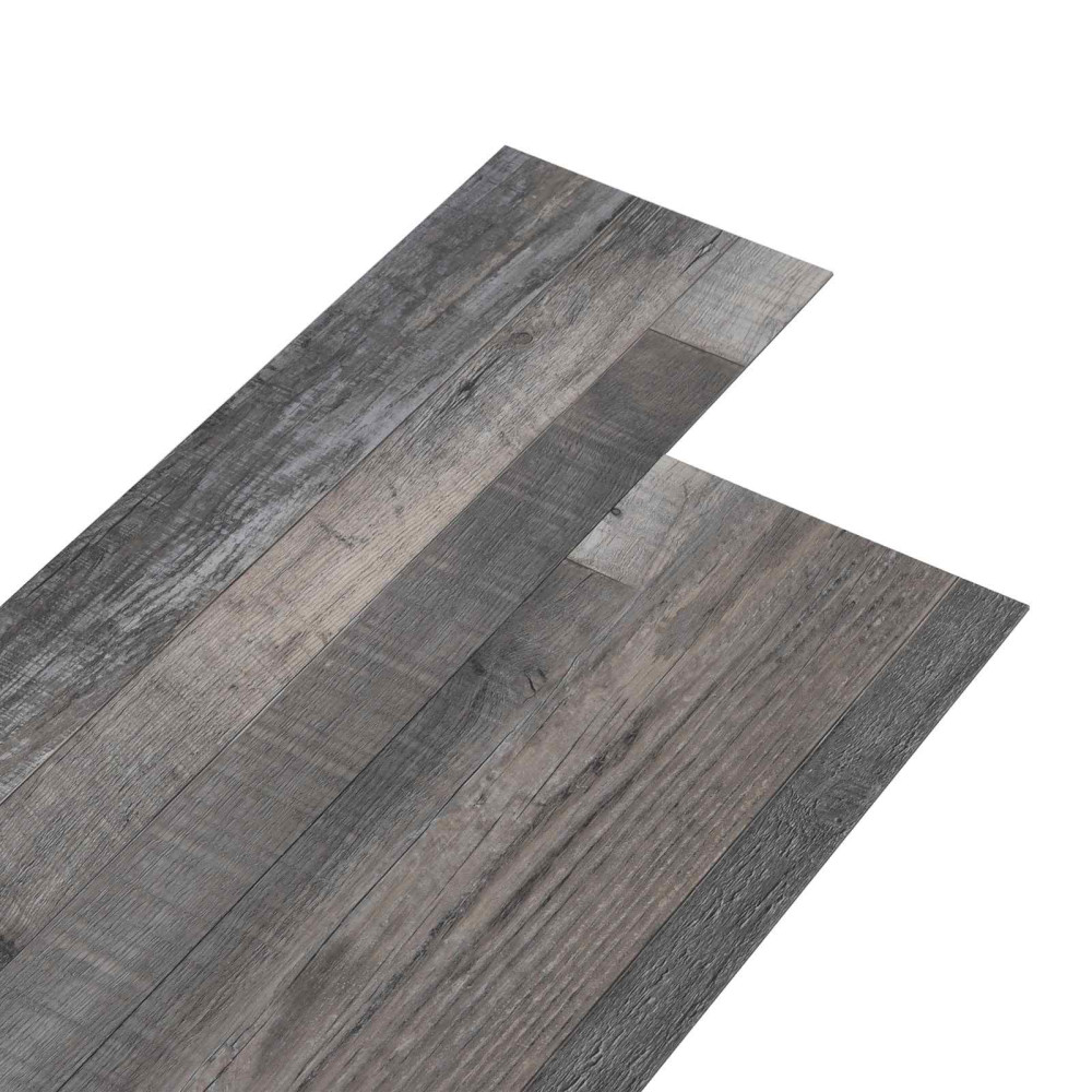 Produktbild för Golvplankor 18 pcs Grå 5,26 m² PVC