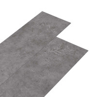 Produktbild för Golvplankor 36 pcs BetongGrå 5,02 m² PVC