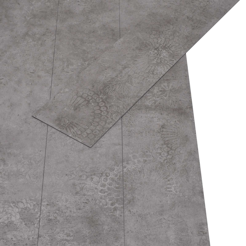 Produktbild för Golvplankor 36 pcs BetongGrå 5,02 m² PVC