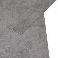 Produktbild för Golvplankor 36 pcs BetongGrå 5,02 m² PVC