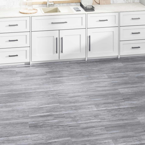 vidaXL Golvplankor 5,02 m² 36 pcs PVC Matte Trä Grå