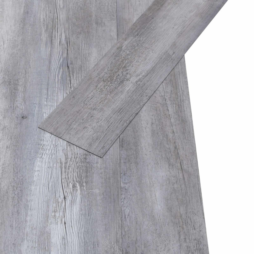 Produktbild för Golvplankor 5,02 m² 36 pcs PVC Matte Trä Grå