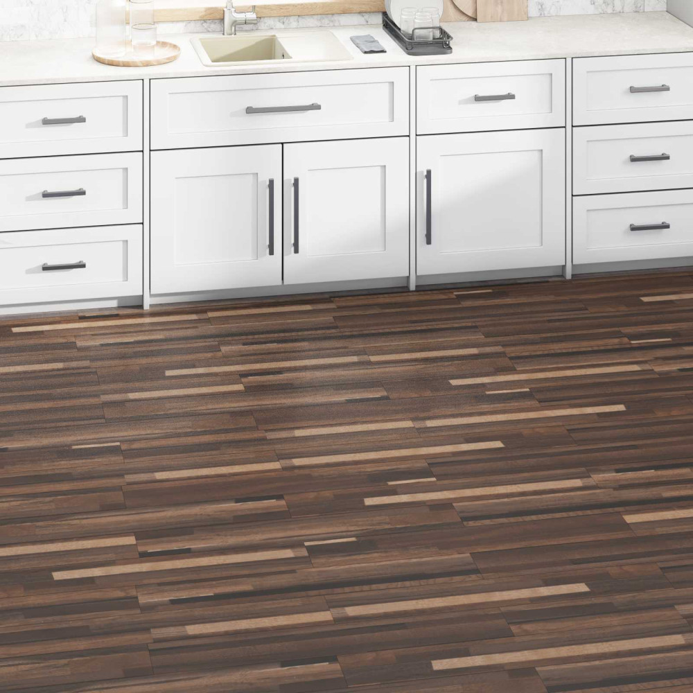 Produktbild för Golvplankor 5,02 m² 36 pcs PVC Randig Brun