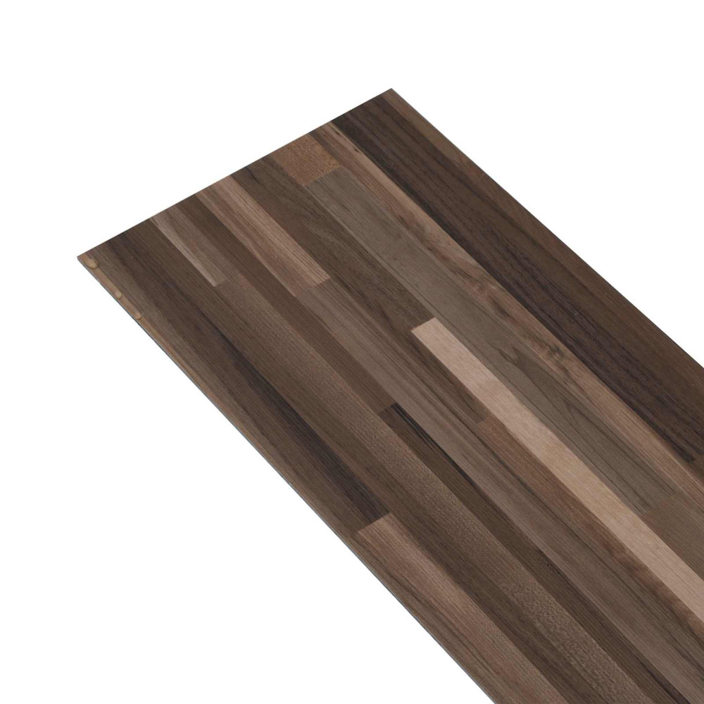 Produktbild för Golvplankor 5,02 m² 36 pcs PVC Randig Brun