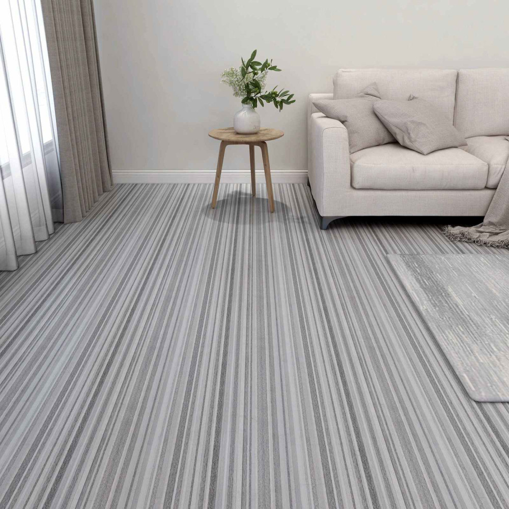 Produktbild för Golvplankor 5,11 m² 55 pcs PVC Randigt