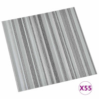 Produktbild för Golvplankor 5,11 m² 55 pcs PVC Randigt
