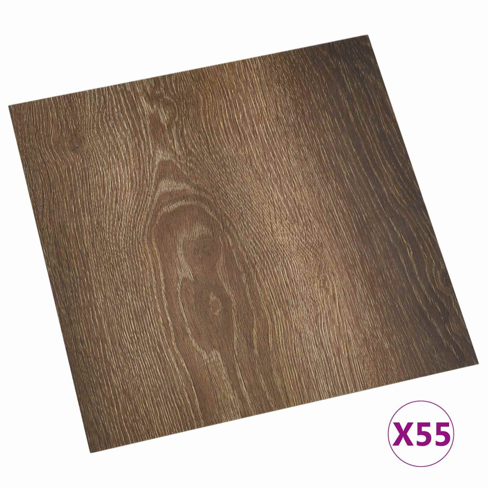 Produktbild för Golvplankor 5,11 m² 55 pcs PVC Gammalt trä