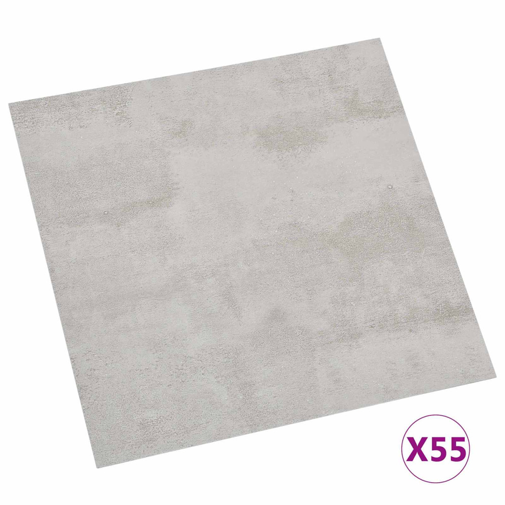 Produktbild för Golvplankor 5,11 m² 55 pcs PVC Grå och ljusgrå