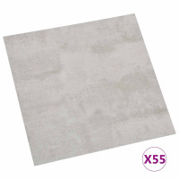 Produktbild för Golvplankor 5,11 m² 55 pcs PVC Grå och ljusgrå