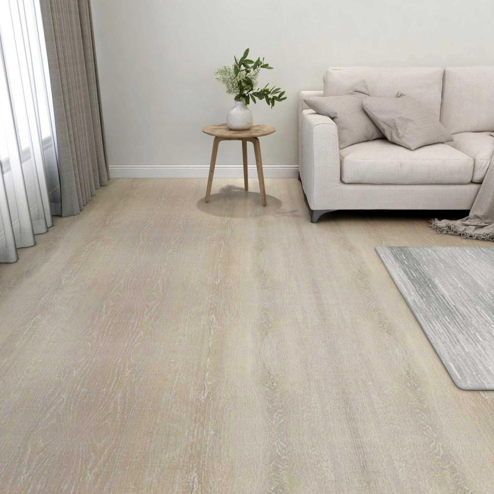 Produktbild för Golvplankor 55 pcs Beige 5,11 m² PVC