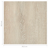 Produktbild för Golvplankor 55 pcs Beige 5,11 m² PVC