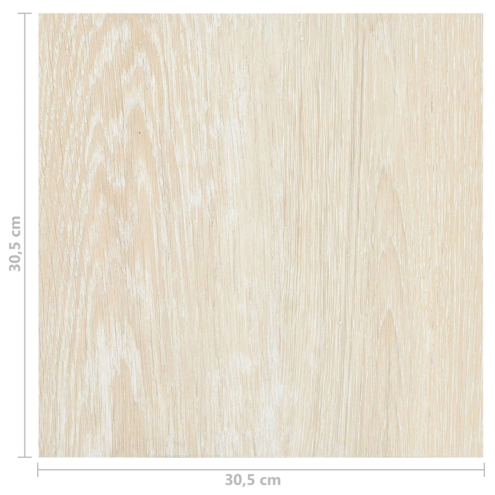 Produktbild för Golvplankor 5,11 m² 55 pcs PVC Vit och Beige