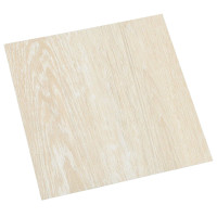 Produktbild för Golvplankor 5,11 m² 55 pcs PVC Vit och Beige