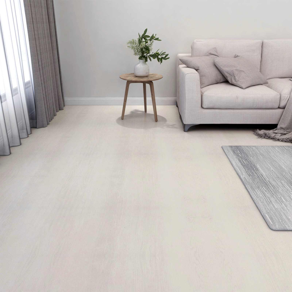 Produktbild för Golvplankor 5,11 m² 55 pcs PVC Ljus beige