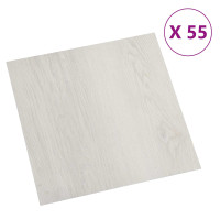 Produktbild för Golvplankor 5,11 m² 55 pcs PVC Ljus beige