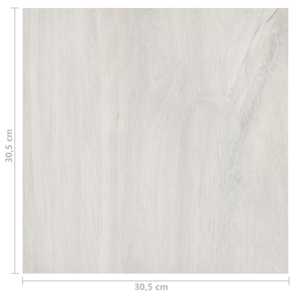 Produktbild för Golvplankor 55 pcs Kräm 5,11 m² PVC