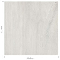 Produktbild för Golvplankor 55 pcs Kräm 5,11 m² PVC