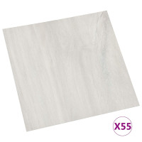 Produktbild för Golvplankor 55 pcs Kräm 5,11 m² PVC