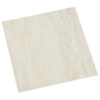 Produktbild för Golvplankor 5,11 m² 55 pcs PVC Gräddvit