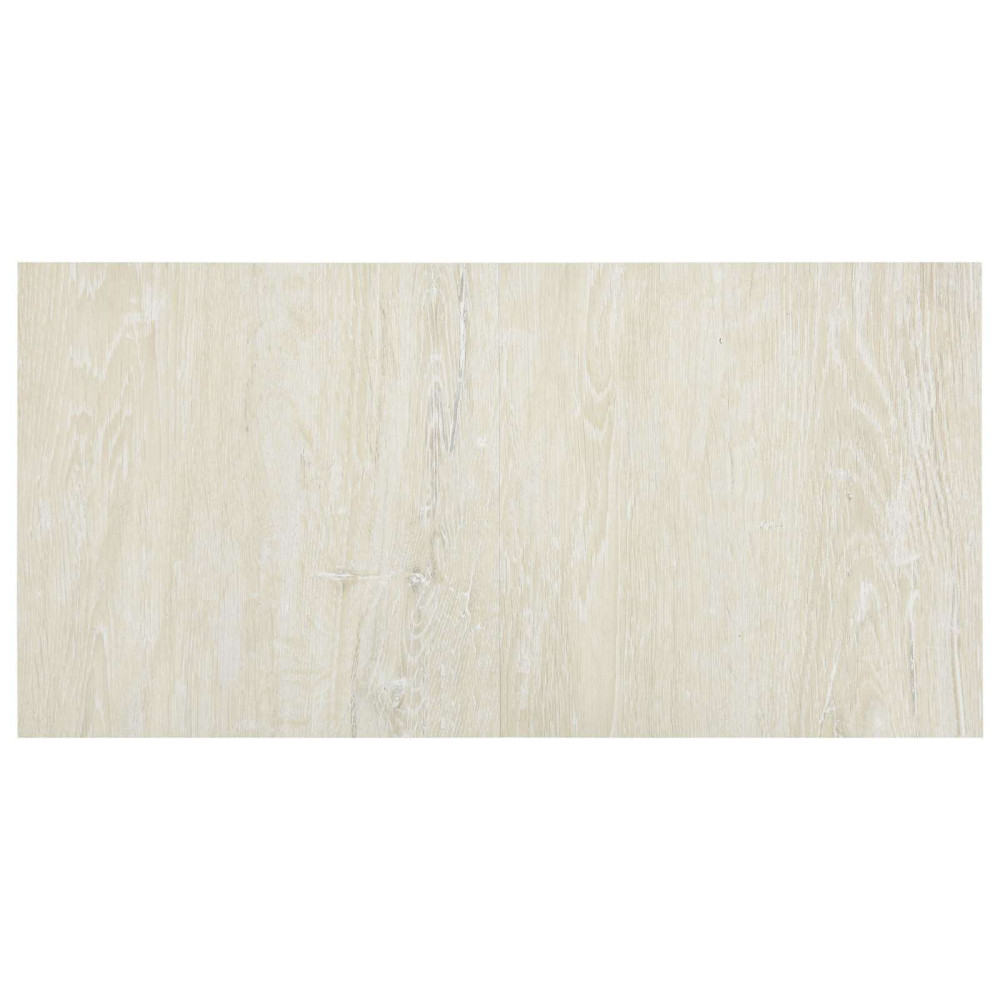 Produktbild för Golvplankor 5,11 m² 55 pcs PVC Gräddvit