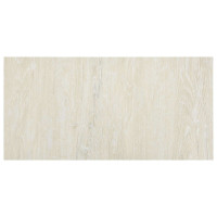 Produktbild för Golvplankor 5,11 m² 55 pcs PVC Gräddvit