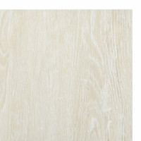 Produktbild för Golvplankor 5,11 m² 55 pcs PVC Gräddvit