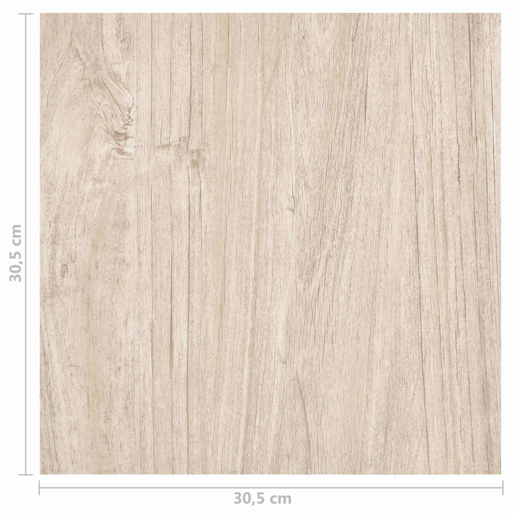 Produktbild för Golvplankor 5,11 m² 55 pcs PVC Vit och Träfärg