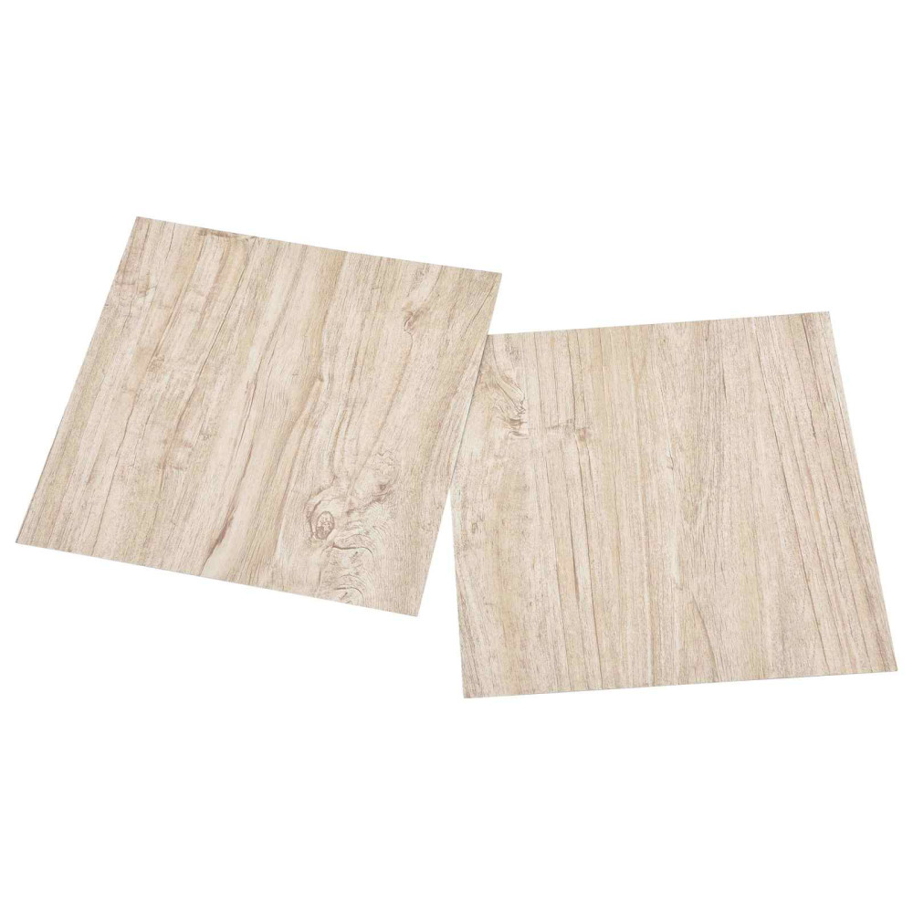 Produktbild för Golvplankor 5,11 m² 55 pcs PVC Vit och Träfärg