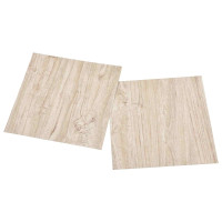 Produktbild för Golvplankor 5,11 m² 55 pcs PVC Vit och Träfärg