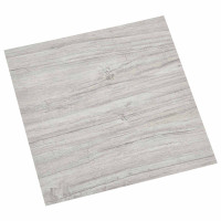 Produktbild för Golvplankor 5,11 m² 55 pcs PVC Grå och Trä