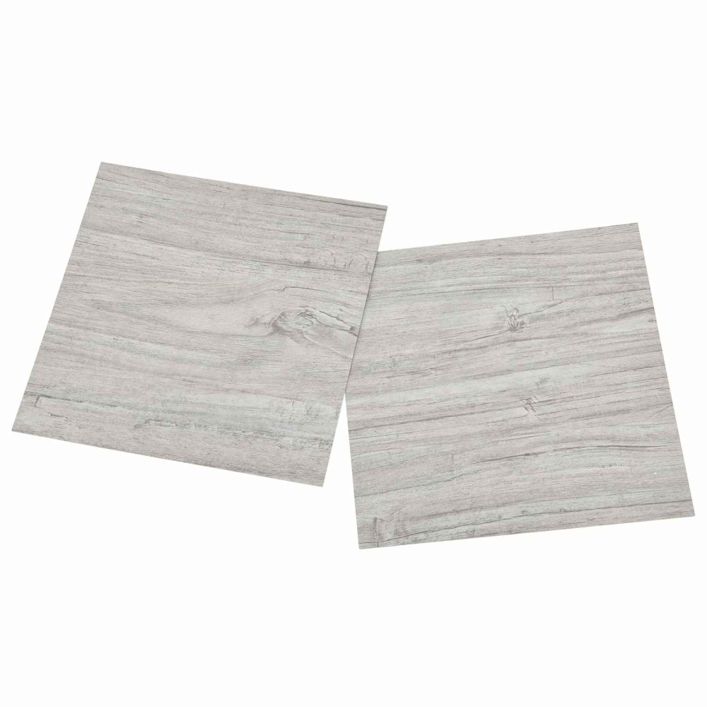 Produktbild för Golvplankor 5,11 m² 55 pcs PVC Grå och Trä