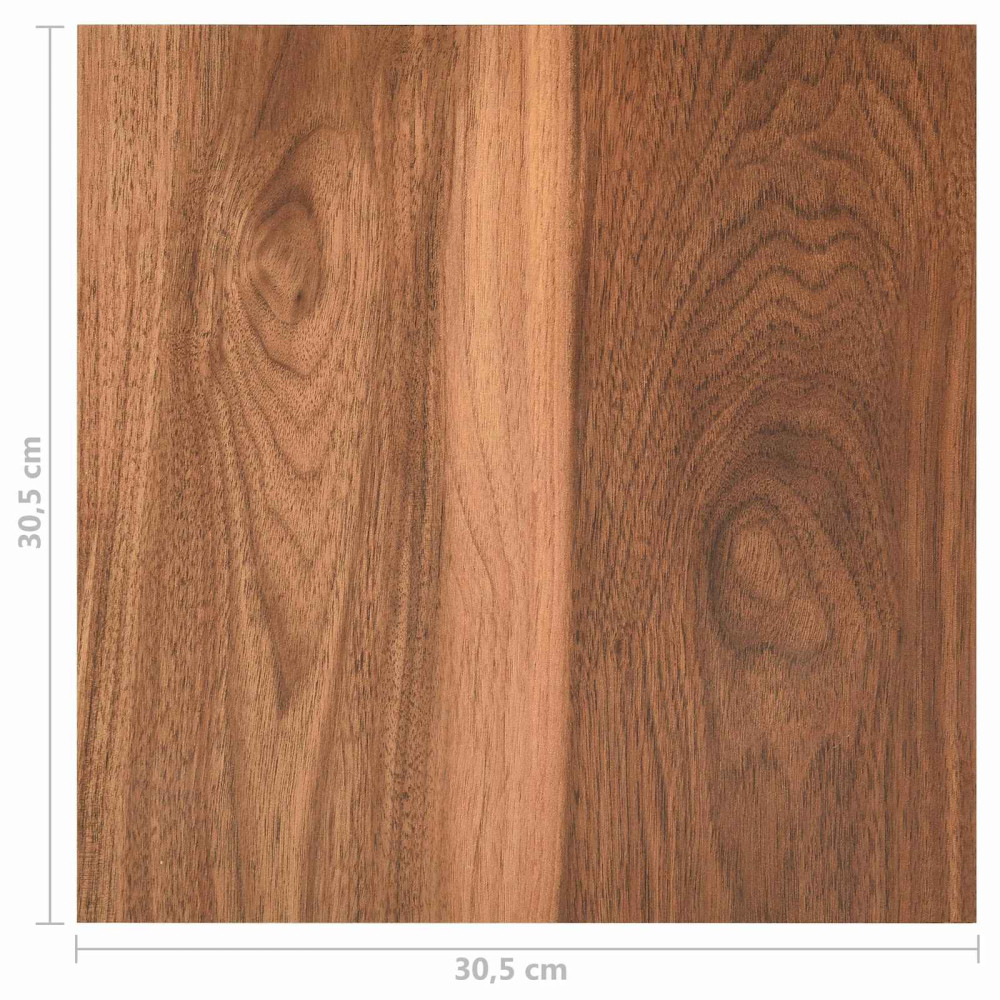 Produktbild för Golvplankor 5,11 m² 55 pcs PVC Mörkt trä