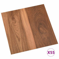 Produktbild för Golvplankor 5,11 m² 55 pcs PVC Mörkt trä