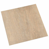 Produktbild för Golvplankor 5,11 m² 55 pcs PVC Ljusgrå, Mörkbrun