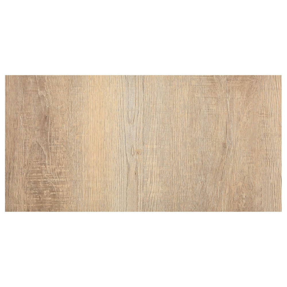 Produktbild för Golvplankor 5,11 m² 55 pcs PVC Ljusgrå, Mörkbrun