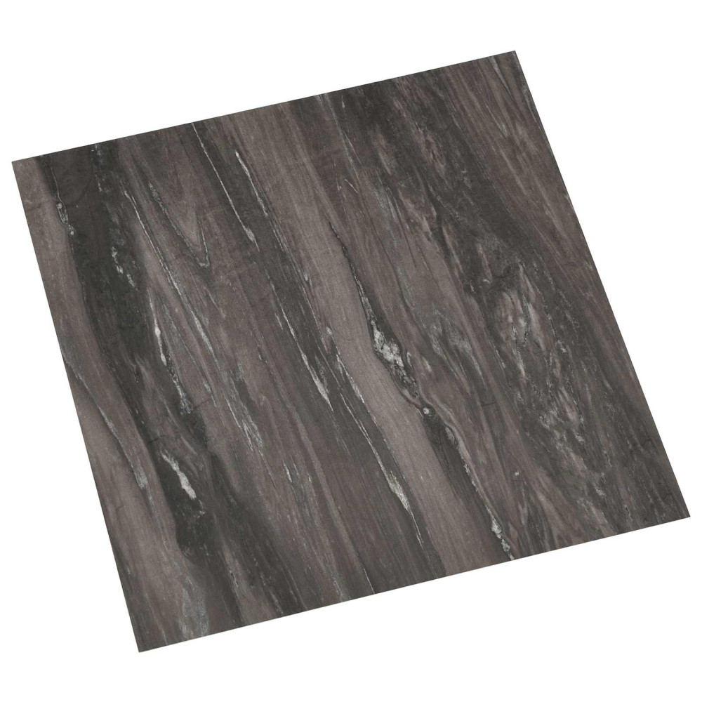 Produktbild för Golvplankor 55 pcs Mörkgrå 5,11 m² PVC