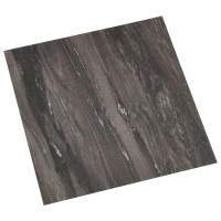 Produktbild för Golvplankor 55 pcs Mörkgrå 5,11 m² PVC