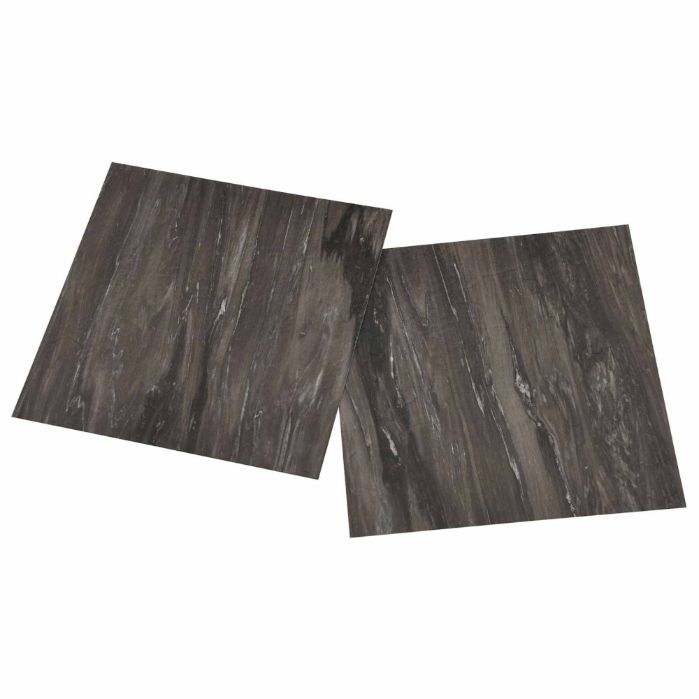 Produktbild för Golvplankor 55 pcs Mörkgrå 5,11 m² PVC