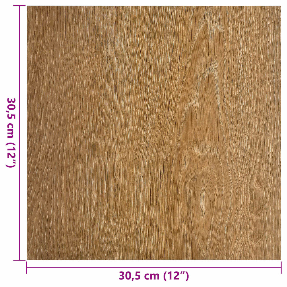 Produktbild för Golvplankor 55 pcs Brun 5,11 m² PVC