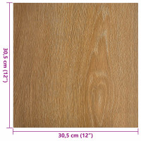 Produktbild för Golvplankor 55 pcs Brun 5,11 m² PVC