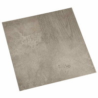 Produktbild för Golvplankor 5,11 m² 55 pcs PVC Mörkbrun och Grå
