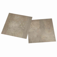 Produktbild för Golvplankor 5,11 m² 55 pcs PVC Mörkbrun och Grå
