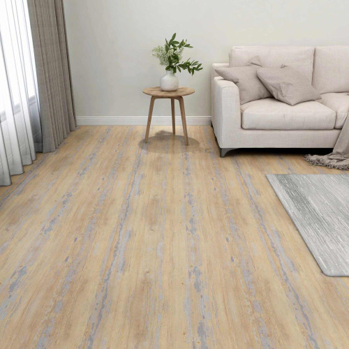 vidaXL Golvplankor 5,11 m² 55 pcs PVC Brun och Grå
