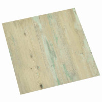 Produktbild för Golvplankor 5,11 m² 55 pcs PVC Vit och Ljusbrun