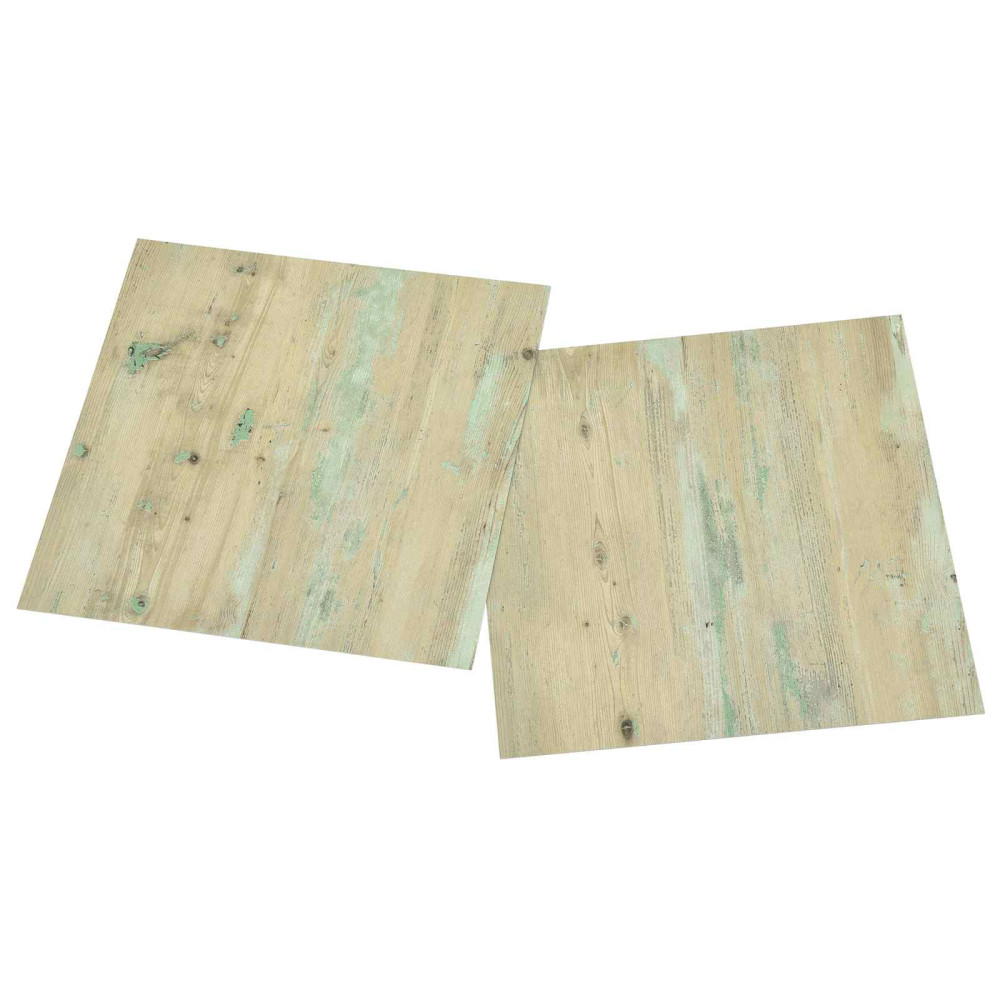 Produktbild för Golvplankor 5,11 m² 55 pcs PVC Vit och Ljusbrun