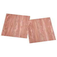 Produktbild för Golvplank 55 pcs Röd 5,11 m² PVC