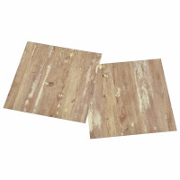 Produktbild för Golvplankor 5,11 m² 55 pcs PVC Kräm och Ljusbrun