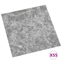Produktbild för Golvplankor 5,11 m² 55 pcs PVC Grå